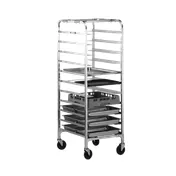 Alexander Industries U-400 Universal Sheet Pan Rack, 68H x 23W x 26D, 11 Capacity, Aluminum, NSF 1 image