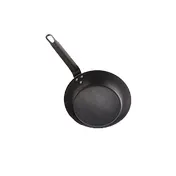 American Metalcraft BSFP10 Fry Pan - 10" Diameter Black Steel Uncoated, Induction, Oven/Broiler Safe 1 image
