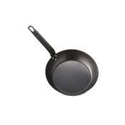 American Metalcraft BSFP11 Fry Pan, 11" Black Steel, Uncoated, Induction Ready, Oven & Broiler Safe 1 image