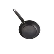 American Metalcraft BSFP8 Fry Pan, 8" Black Steel, Uncoated, Induction Oven/Broiler Safe, Riveted Handle 1 image