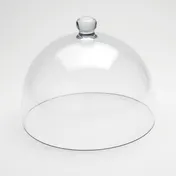American Metalcraft LFTD11 Dome Cover, 11" Dia x 8.625" H, Clear Polycarbonate Round Lift Cloche 1 image