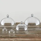 American Metalcraft LFTD3 Dome Cover, Clear Polycarbonate Round Cloche, 3-3/8" Diameter, 2"-7" Size 2 image