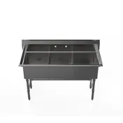 Atosa USA SS2424F31D24 (3) Three Compartment Sink 1 image