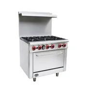 Saba GR-36 36" Commercial Gas Range, (6) Open Burners, Standard Oven, 211.000 BTU 1 image