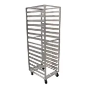 Schaumburg Specialties TX-154 Aluminum Knock-Down Sheet Pan Rack, 15-Pan, 4" Spacing, 70"H 1 image