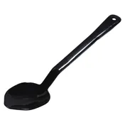 Carlisle 442003 - 13" Serving Spoon, Black Plastic, Notched Handle, NSF, 212°F/270°F Dry Heat 1 image