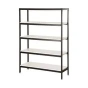 Cal-Mil 23414-48-15 Merchandiser Rack, 48"W X 16"D X 72"H (4) Tier, White 1 image
