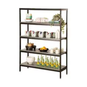 Cal-Mil 23414-48-83 Merchandiser Rack, 48"W X 16"D X 72"H (4) Tier, Ashwood 2 image