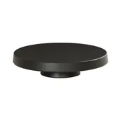 Cal-Mil 23755-122-13 Pedestal Stand, 12.25" Dia x 2.25" H, Black Melamine, Round, Dishwasher-Safe 1 image