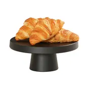 Cal-Mil 23755-124-13 Pedestal Stand, Round Black Melamine, 12.25" Dia x 4.25" H, Dishwasher-Safe 2 image