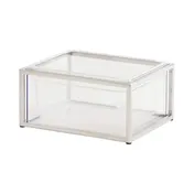 Cal-Mil 23805-10-49 Ice Housing, 13" W x 10.5" D x 7" H, Chrome-Plated with Water Pan and Liner 1 image