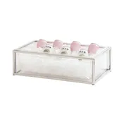 Cal-Mil 23805-12-49 Ice Housing, 12" W x 20" D x 7" H Metal, Chrome-Plated, with Water Pan & Liner 2 image