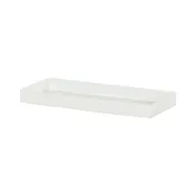 Cal-Mil 23824-15 Juno Condiment Holder, 4.5"W X 11.25"D X 1"H, White Powder-Coated Metal 1 image