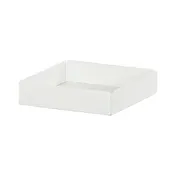 Cal-Mil 23825-15 Juno Condiment Holder, 4.5"W X 4.5"D X 1"H, White Powder-Coated Metal 1 image