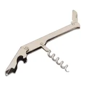 Browne USA 1147K Waiter Corkscrew, 4-1/2" Length, Nickel-Plated Silver Handle, Nickel Blade - Bar Tool 1 image
