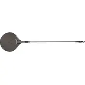 Browne USA 241056 Napolitani Pizza Peel - Round 10" Stainless Steel Blade, 56" Steel Handle 1 image