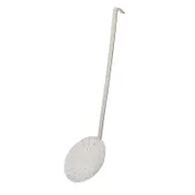 Browne USA 375 Skimmer - 6" Perforated Bowl, 13.7" Hooked Handle, Polished Stainless, 6" Diameter 1 image