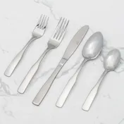Browne USA 502702 Dessert Spoon - 7-2/5" 18/0 Stainless Steel, Satin Handles - Dozen 2 image