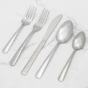 Browne USA 502802 Windsor Dessert Spoon, 7-2/5", 18/0 Stainless Steel, Vibro - Dozen 2 image