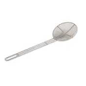 Browne USA 571923 Skimmer - 6-1/2" Fine Mesh Bowl, 14" Nickel-Plated Handle, Round, 20-1/2" OAL 1 image