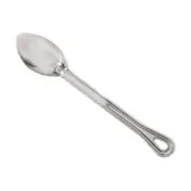 Browne USA 572111 Serving Spoon, 11" Length, Solid Stainless Steel, Grooved Non-Insulated Handle 1 image
