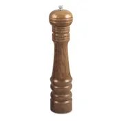 Browne USA 572120 Deluxe Pepper Mill, 12" Height, Walnut Wood, Forged Steel Mechanism 1 image