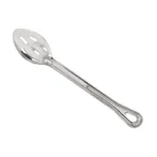 Browne USA 572133 - 13" Slotted Serving Spoon, Stainless Steel Mirror, Grooved Handle, 1.0 mm 1 image
