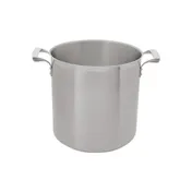 Browne USA 5723932 32-Qt Stock Pot, 13-3/10" Dia x 13-3/10" H, Aluminum-Core Induction Ready Handles 1 image