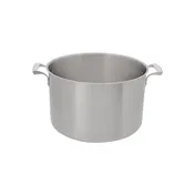 Browne USA 5723960 Thermalloy Stock Pot, 60 Qt, 19-1/2"x12-1/2" H, Stainless/-1/4"Core, Natural, Induction 1 image