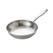 Browne USA 5724051 Fry Pan, 11" Dia. x 2", Stainless/Al 1/4" Core, Riveted Handle, Induction Ready 1 image