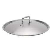 Browne USA 5734145 Pot Cover, 17-7/10" Stainless Steel Lid Riveted Handle, NSF, Fits 5733960/5734024 1 image