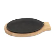 Browne USA 573720 Oval Cast Iron Skillet, 10" Black Platter, Non-Stick, PFOA-Free, Oven Safe 2 image