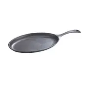 Browne USA 573722 14" Oval Cast Iron Skillet, Non-Stick Black, PFOA-Free, Multi-Cook Safe 1 image