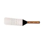 Browne USA 574314P - 14-1/2" OAL Perforated Stainless Turner, 8" Blade, Tang, Hardwood Handle 1 image