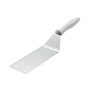 Browne USA 574376 Steel Turner, 6"x3" Blade, White Nylon Handle, Heat-Resistant to 446°F, NSF 1 image