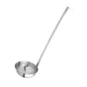 Browne USA 5747005 Ladle, 1/2-1-1/2 oz, 2-Piece Stainless Steel, 10"-11", Hooked Handle, Satin 1 image