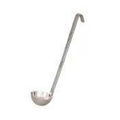 Browne USA 574703 Ladle, 3 oz, 10" Length, Stainless Steel, Hooked Handle, Satin 1 image