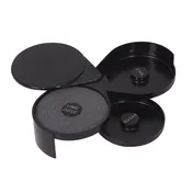 Browne USA 574834 3-Tier Glass Rimmer, 7-4/5" x 6-3/10" Black, Fits 5-1/2" Glass, Includes Juice Pad 1 image
