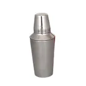 Browne USA 57506 Cocktail Shaker Set - 3-Piece, 14-Oz, 3-4/5" Dia x 4-4/5" Hgt, Stainless Steel 1 image