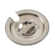 Browne USA 575582 Vegetable Inset Cover, Notched Slotted, No Hinge, Fits 2-1/2 Qt, Stainless Steel 1 image