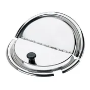 Browne USA 575589 Inset Cover, Notched Slotted With Hinge, Fits 7-1/4 Qt Pot, Stainless Steel 1 image