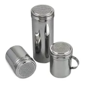 Browne USA 575675 Dredge, 22-Oz Stainless Steel Shaker, 2-3/4" Dia x 7-1/2" H, Lid, 1.9 mm Holes 2 image