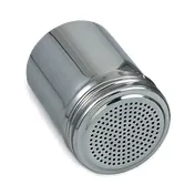 Browne USA 575698 Dredge Shaker, 12-22 oz, 2-3/4" Dia x 3-7/8" H, 1.9 mm Holes, Stainless Steel Lid 1 image