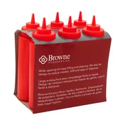 Browne USA 57803305 Squeeze Bottle, 32 Oz Red Polyethylene, Wide Mouth Single Tip - 6/Set 2 image