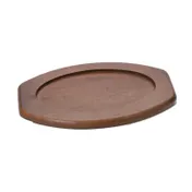 Browne USA 5811062 Oval Hardwood Steak Platter Underliner, 8-3/10" x 12-1/2", Fits 5811562, 12" Size 1 image