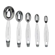 Browne USA 747002 5-Piece Measuring Spoon Set, Nesting 1/8-1 Tbsp Spoons, Stainless Steel - Set 2 image