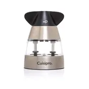 Browne USA 747265 Mill Salt Pepper Shaker, Black, 3.12" L x 2.5" W x 4.5" H, Acrylic, Corrosion-Free 1 image