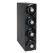 Dispense-Rite SLR-S1-4BT Dispenser,Black PS,25-3/4"Hx6-3/4"Wx18-1/4"D 4-24 oz2-1/2"-3-7/8" Baffles 2 image