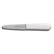 Dexter 10453 Sani-Safe Clam Knife, 3-3/8" Carbon Steel Blade, White Plastic Handle, NSF 1 image