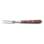 Dexter 14090 Cook's Fork, 6-1/2" x 13-1/2", High-Carbon Steel Tines, Rosewood Handle, Brass Rivets 1 image
